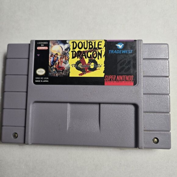 Double Dragon V: The Shadow Falls SNES Cartridge Only Authentic Tested Works - Picture 3 of 6